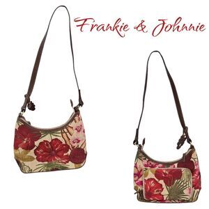 fVintage Tapestry Floral Shoulder Bag Boho Y2K Cottagecore Embroidered EUC